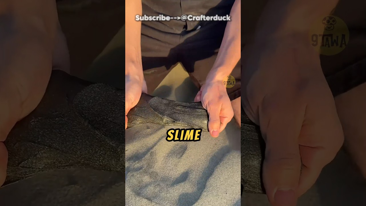 Cara Buat SLIME Yang Bisa Jalan Sendiri❗😱 (@CrafterDUCK ) #videoviral #cara #slime