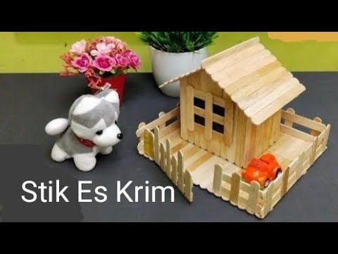Cara Membuat Rumah dari Stik Es Krim