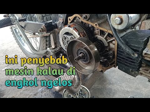 Cara memperbaiki di engkol ngelos di motor Mocin/Honda Supra dan sejenisnya