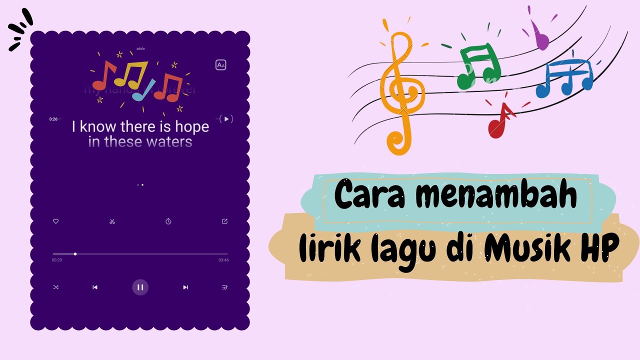 CARA MENAMBAH LIRIK LAGU DI MUSIK HP