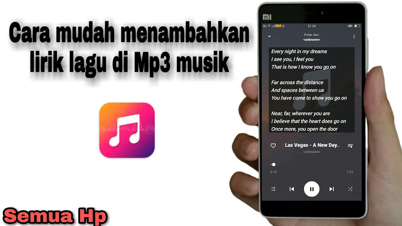 Cara Menambahkan Lirik Lagu di Mp3 Musik