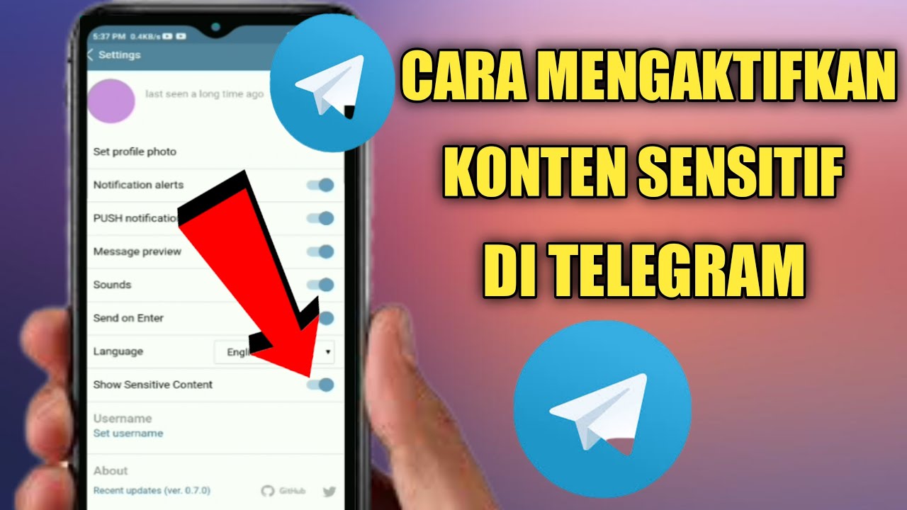 Cara Mengaktifkan Konten Sensitif Di Telegram 2025 | Cara Mengatasi Telegram Bisa Tidak Ditampilkan
