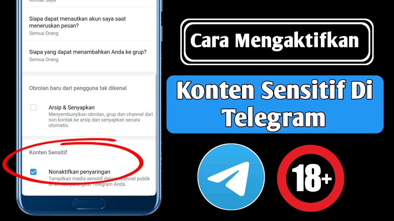 Cara Mengaktifkan Konten Sensitif Di Telegram (Android/iOS) | Aktifkan Telegram Konten Sensitif