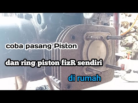 Cara pasang RING PISTON yamaha fizR dan Rx King