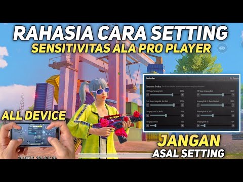 CARA SETTING SENSITIVITAS PUBG MOBILE TERBAIK GYROSCOPE DAN NO GYROSCOPE