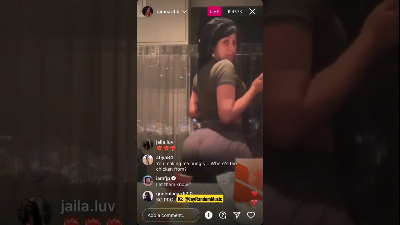 Cardi B Twerks 🍑 To New Song On Instagram Live. #CardiB #Twerk #instagram #Live #music