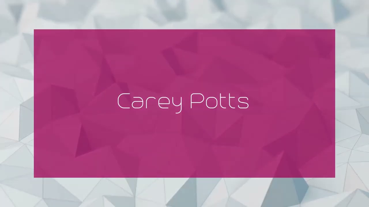 Carey Potts - appearance