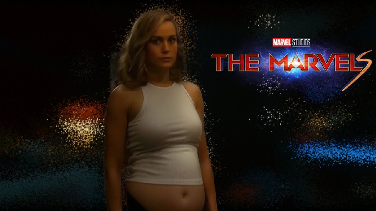 Carol Danvers big belly infaltion - The Marvels AI