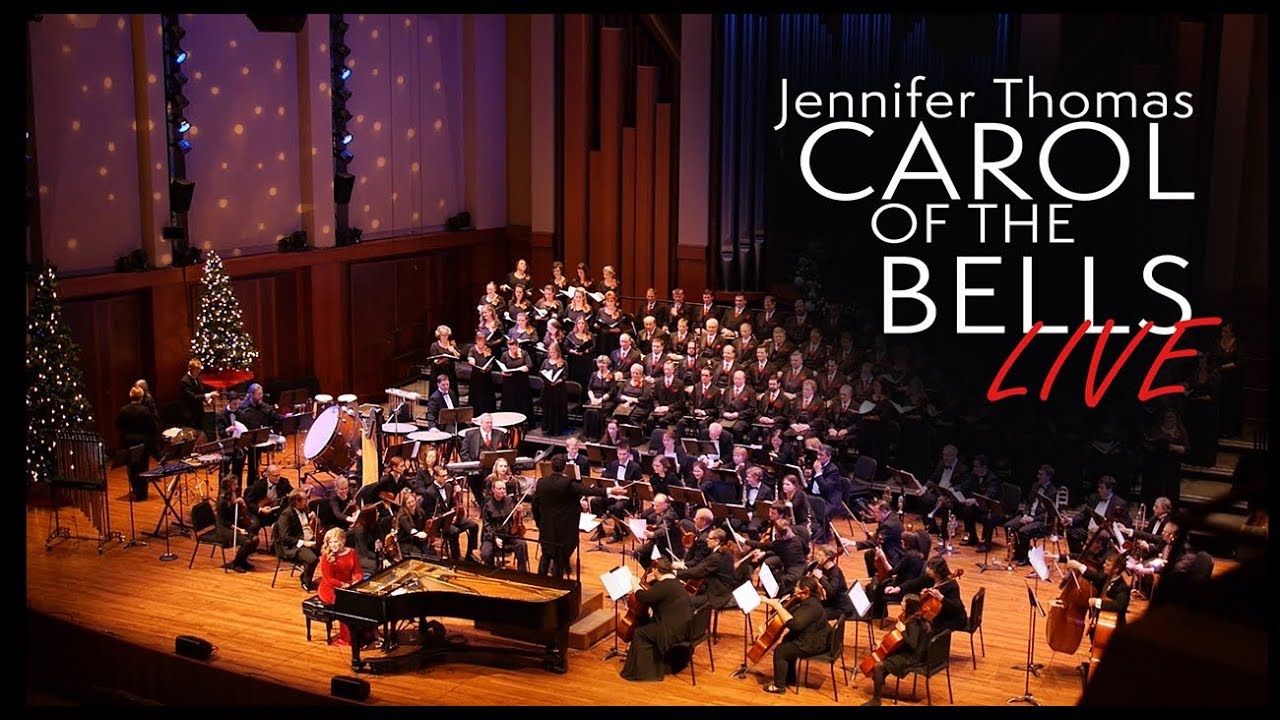 CAROL OF THE BELLS Live: Epic Orchestra Piano Version | Performed by Composer Jennifer Thomas