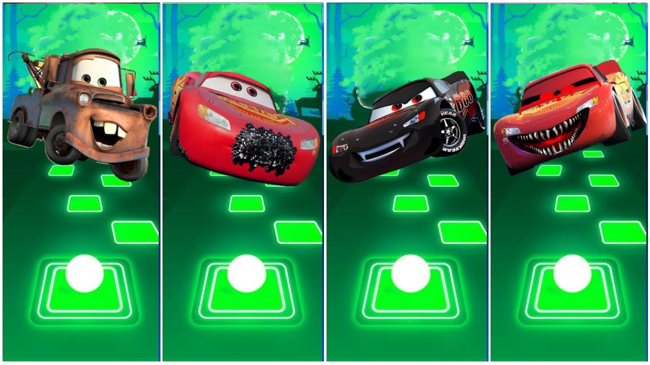 Cars 3 Mater 🌟 Miss Fritter 🌟 Police McQueen 🌟 Evil Cruz Ramirez ☄️ TILES HOP EDM RUSH!