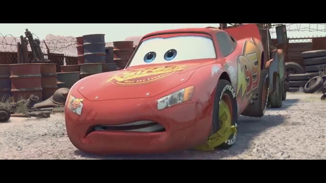 Cars but it's just Lightning McQueen screaming