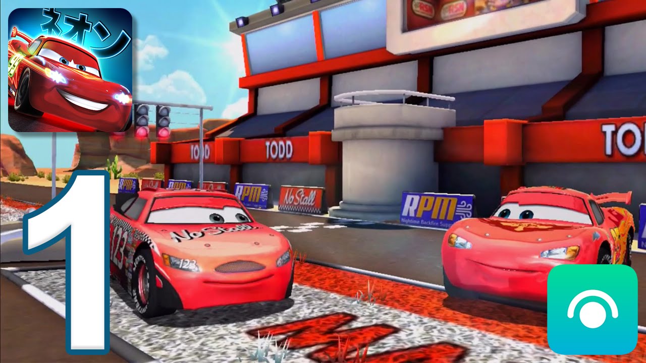 Cars: Fast as Lightning - Gameplay Walkthrough Part 1 - Todd's Track (iOS, Android)
