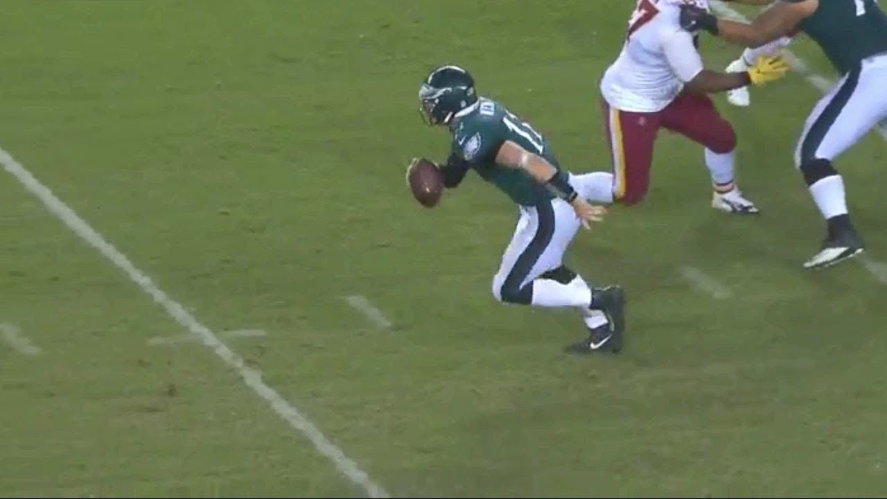 Carson Wentz Escapes The Sack and Scrambles For a First Down! | Redskins vs. Eagles | NFL