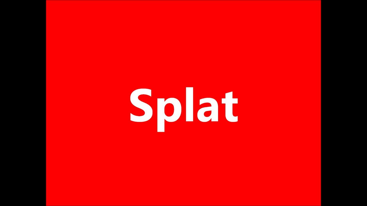 Cartoon Splat Sound Effect