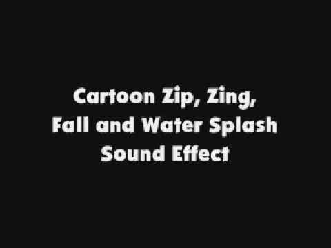 Cartoon Zip, Zing, Fall and Water Splash SFX