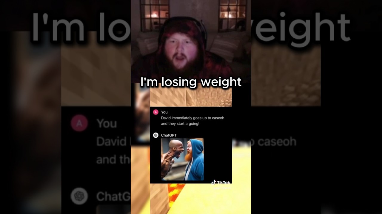 CaseOh Reacts To ChatGPT Edit With David Goggins 😭 #caseoh #meme