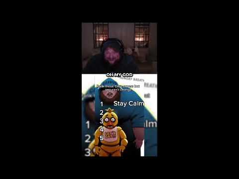 Caseoh reacts to his Ai cover of fnaf stay calm