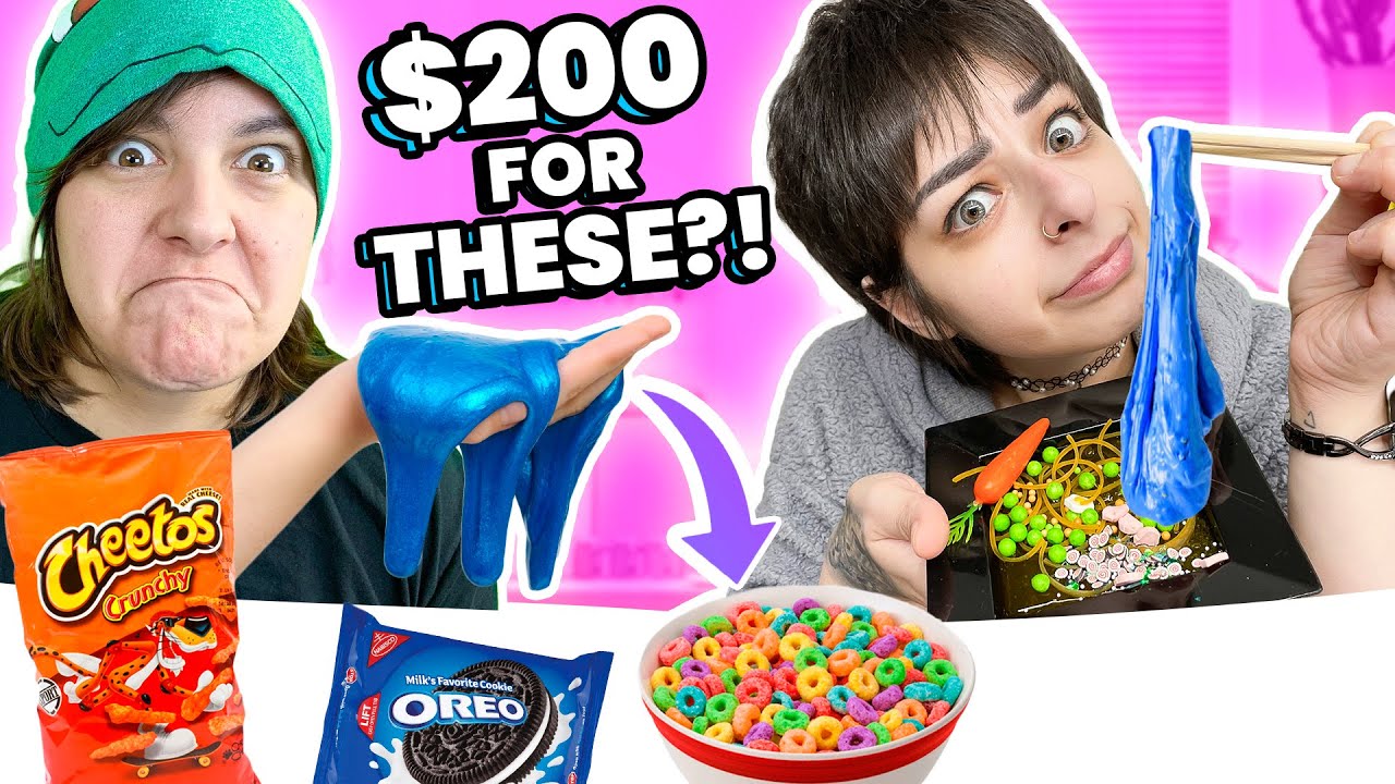 Cash OR Trash? Testing 15 WEIRD Instagram Food Slimes Craft Kits