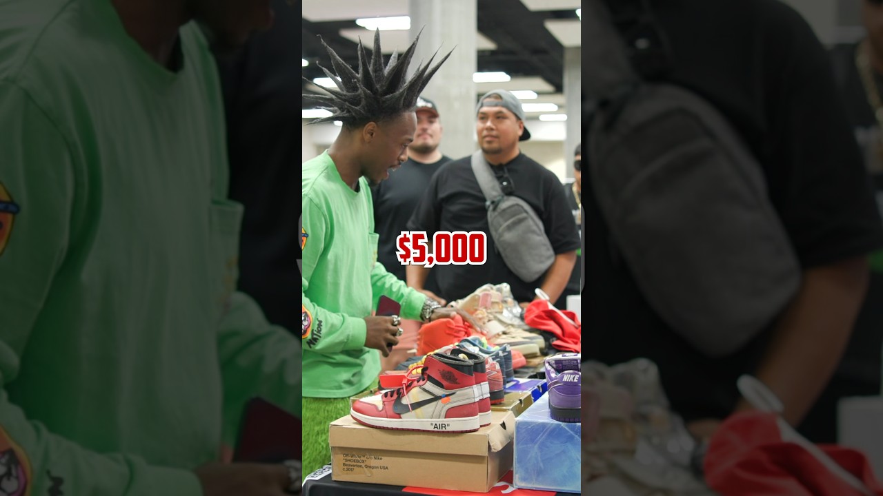 Cashing out $30,000 on Rare Jordan 1 Retro High At Sneaker Con! #comedy #buying #viral #trending #fy