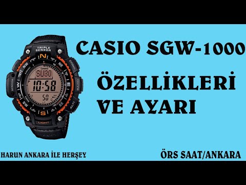 CASIO SGW-1000 ÖZELLİKLER VE AYAR / CASIO SGW-1000 FEATURES AND ADJUSTMENT