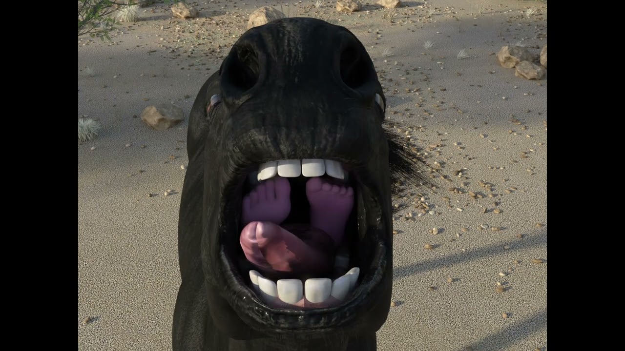 Catching the meal - Horse vore, stockings prey pre-release