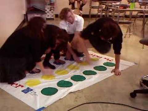 Catholic skool girls playin twister