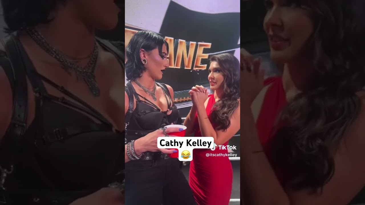 Cathy Kelley and Rhea Ripley are too much 😂