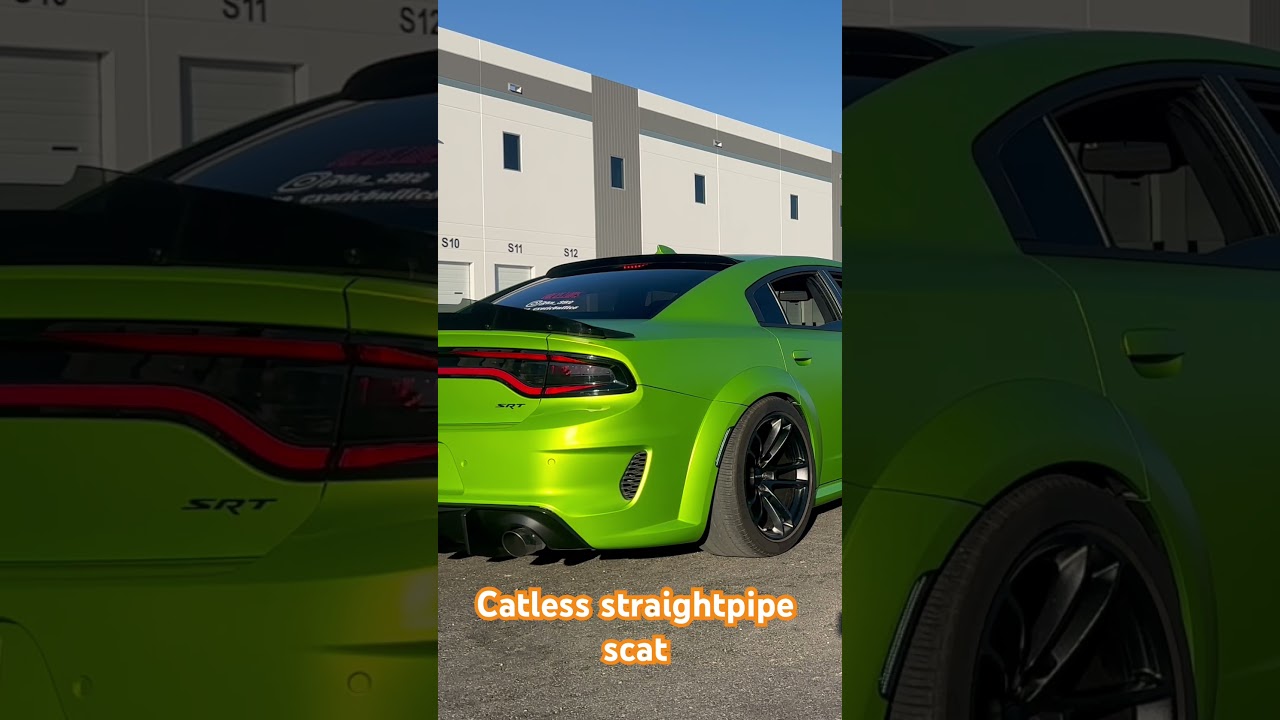 Catless no resonators no mid muffer. #scat #straightpipe #catless #midmufflerdelete  #hellcat