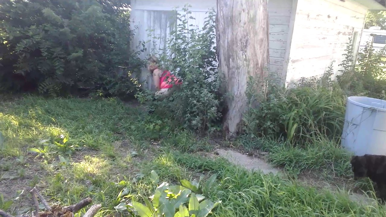 Caught my wife outside peeing.