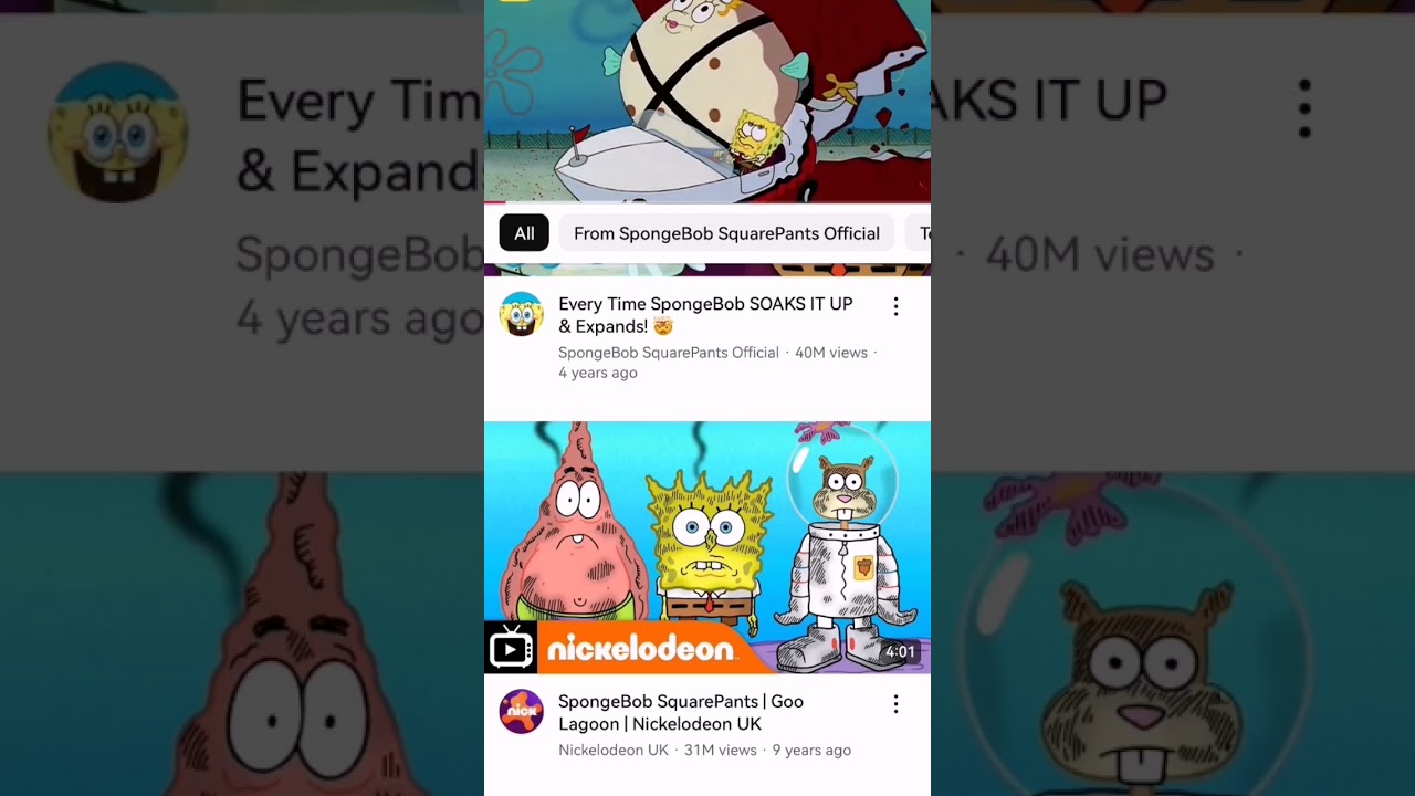 cause i'm watching spongebob squarepants but Mrs puff it's too fat she ate krabby patty