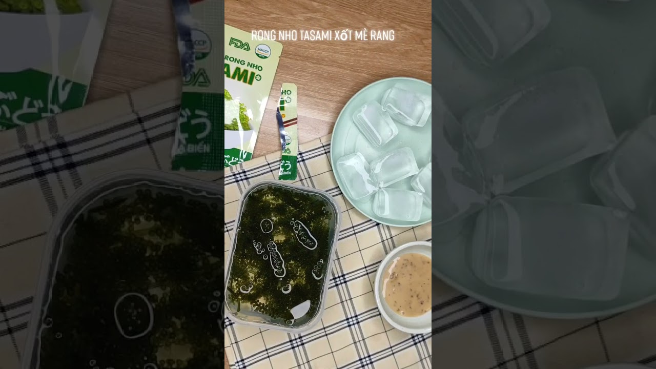 Cách để có 1 đĩa rong nho Tasami tươi ngon mọng nước~