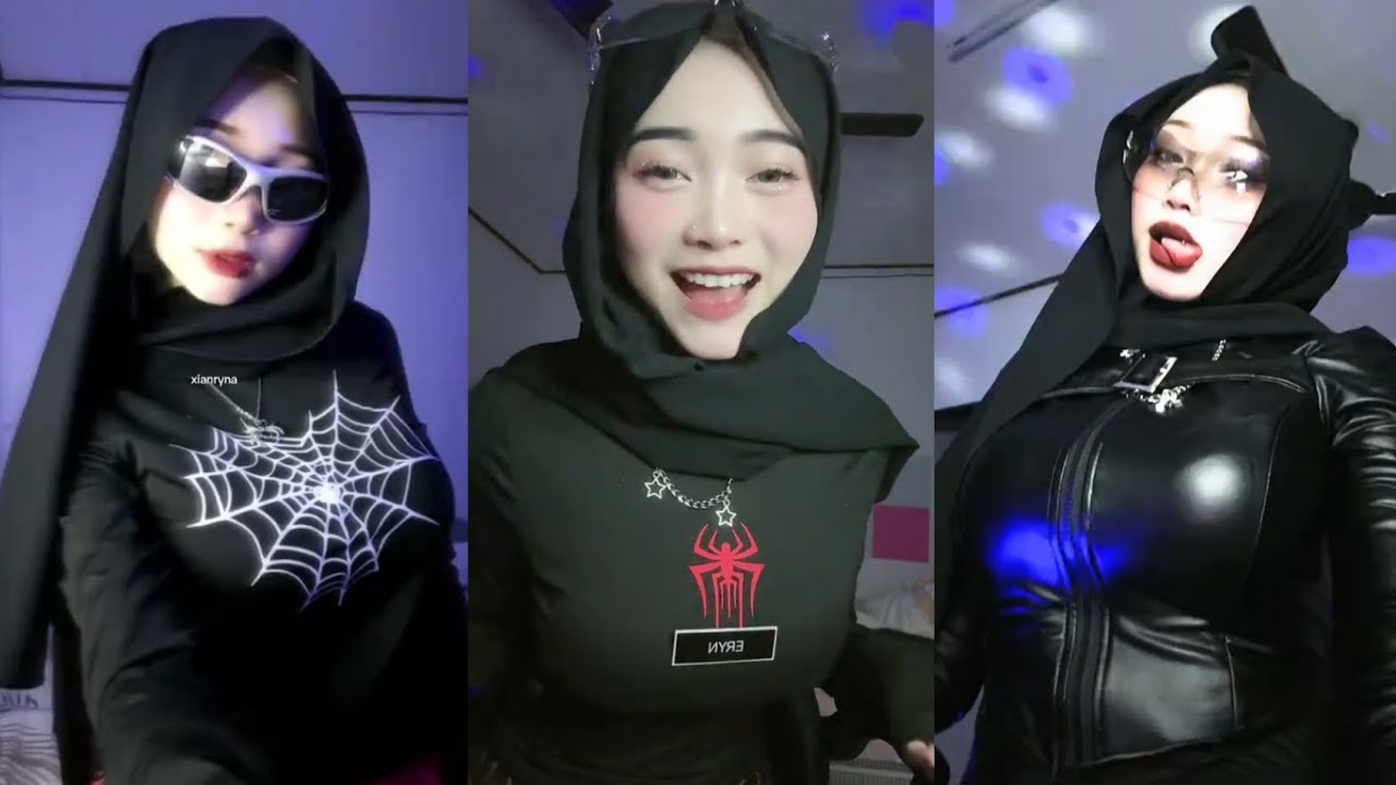 CEKER BABAT SPIDERMAN || Jilboobs Pemersatu Bangsa || Tiktok Hijab Tobrut Hot 💦