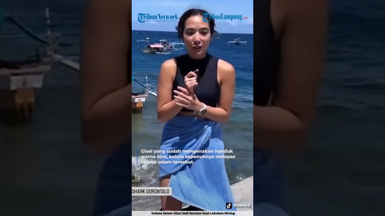 CELANA SELAM GISEL JADI SOROTAN SAAT LAKUKAN DIVING | @TribunLampungOfficial