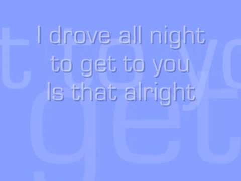 Celine Dion - I Drove All Night (Lyrics)