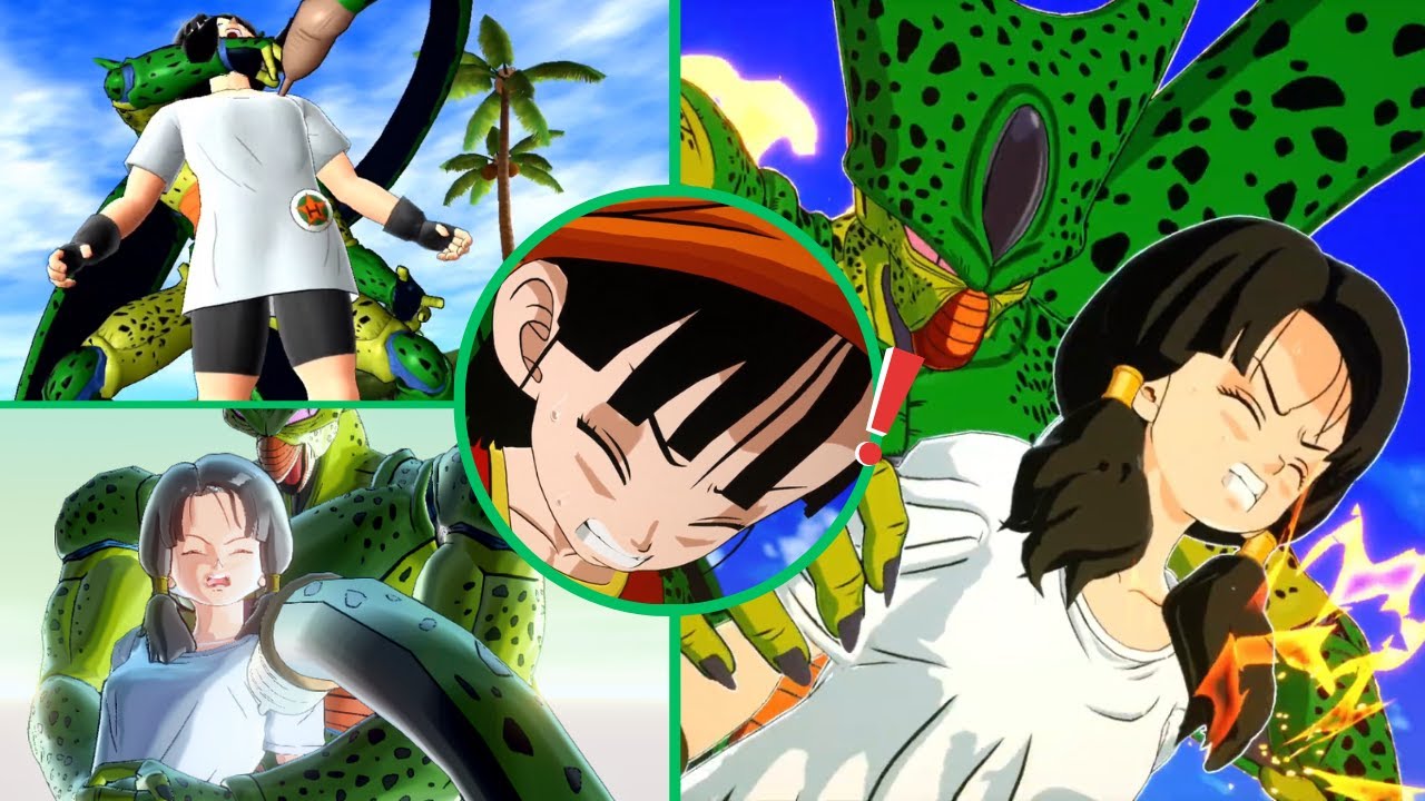 Cell Life Absorption on Videl and Pan in Dragon Ball Games
