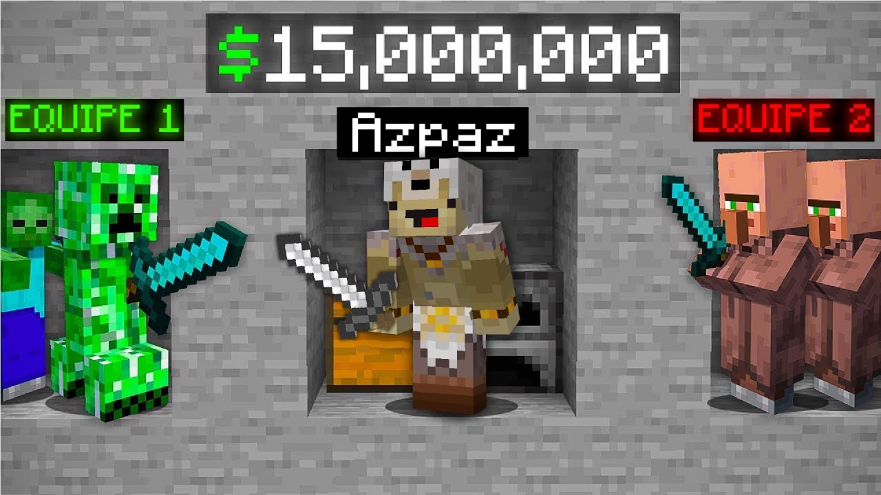 Celui qui M'ÉLIMINE Gagne 15 000 000€ dans le Village sur Minecraft !
