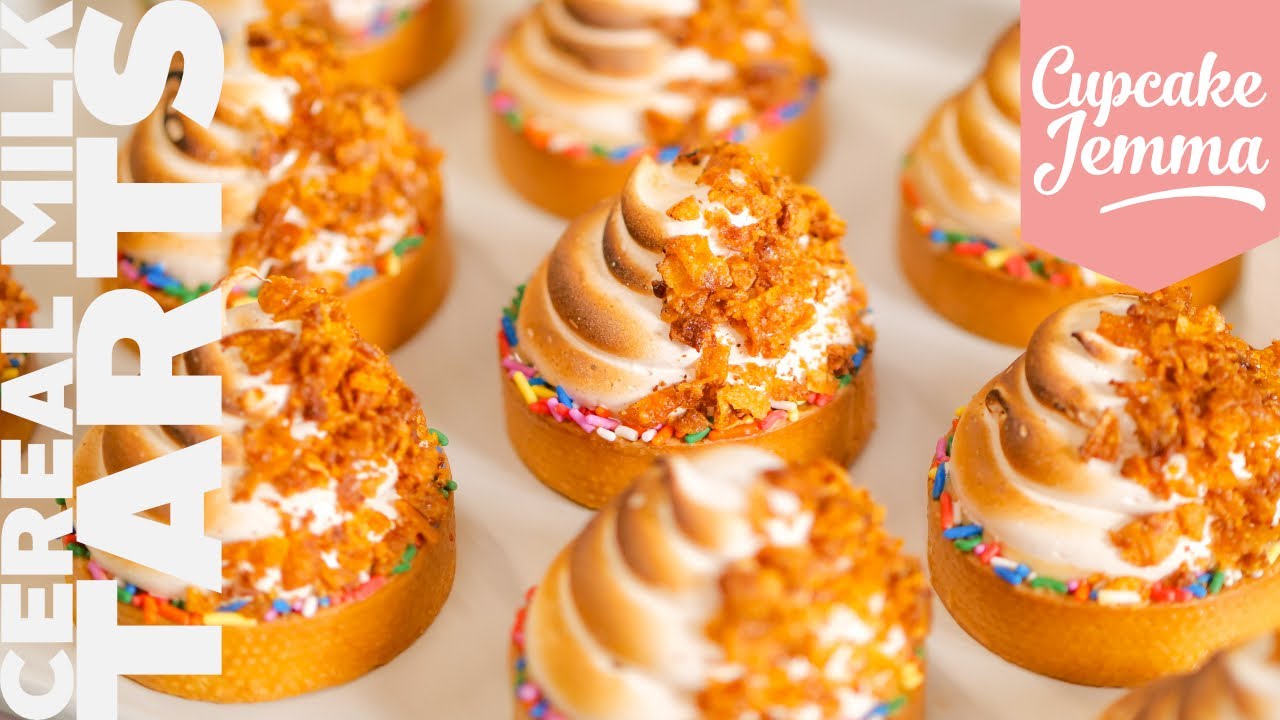 Cereal Milk Tarts Recipe & Tutorial | Cupcake Jemma