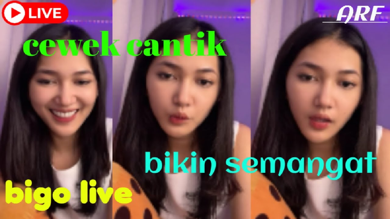 cewek cantik bening bikin semangat bigo live