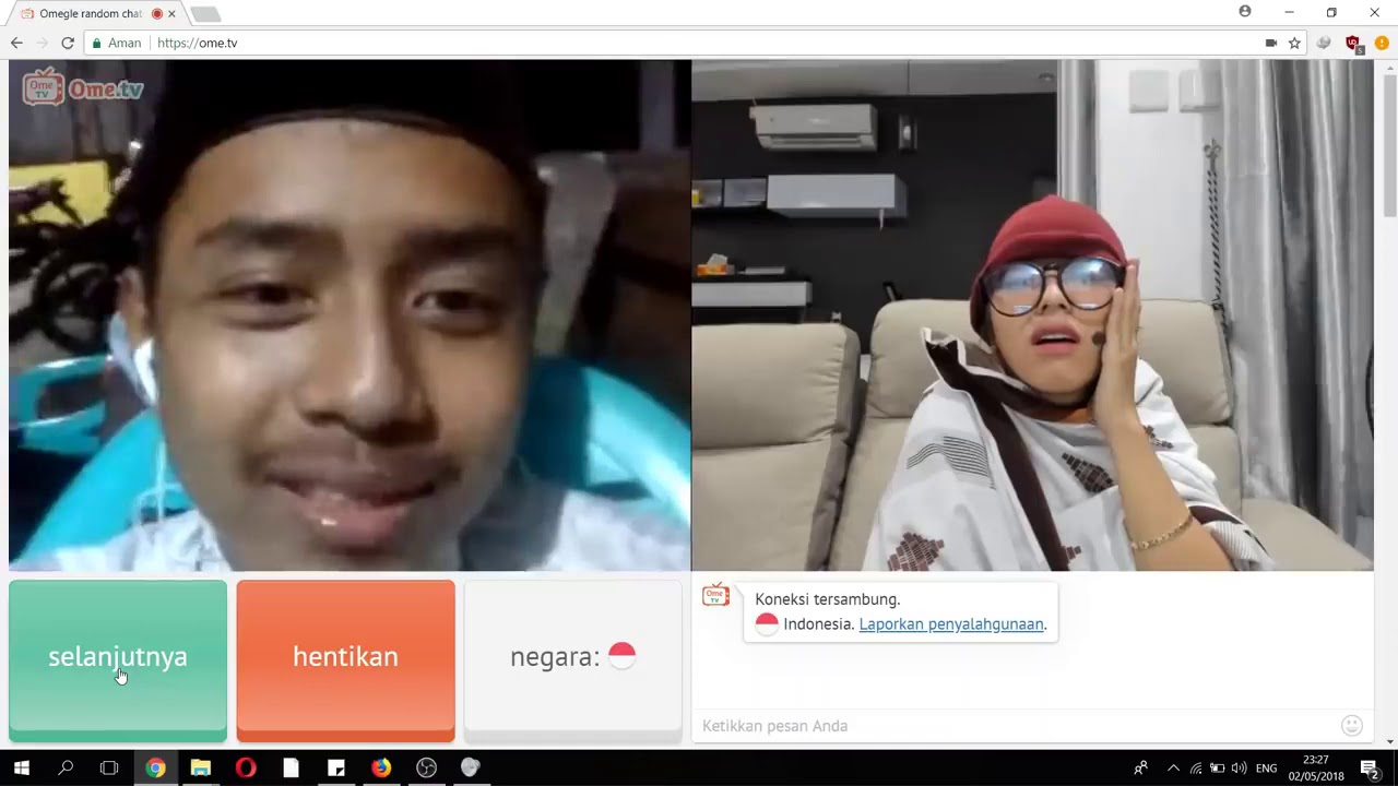 CEWEK CUPU GODAIN COWOK DI OME TV PART 2