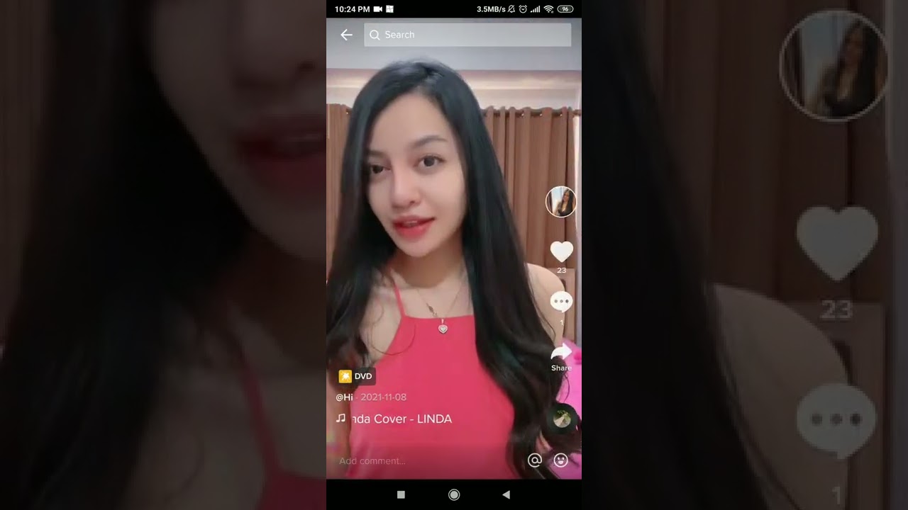 Cewek tiktok, meriva nisya, Cantik sexy, don't look at nenene bigo