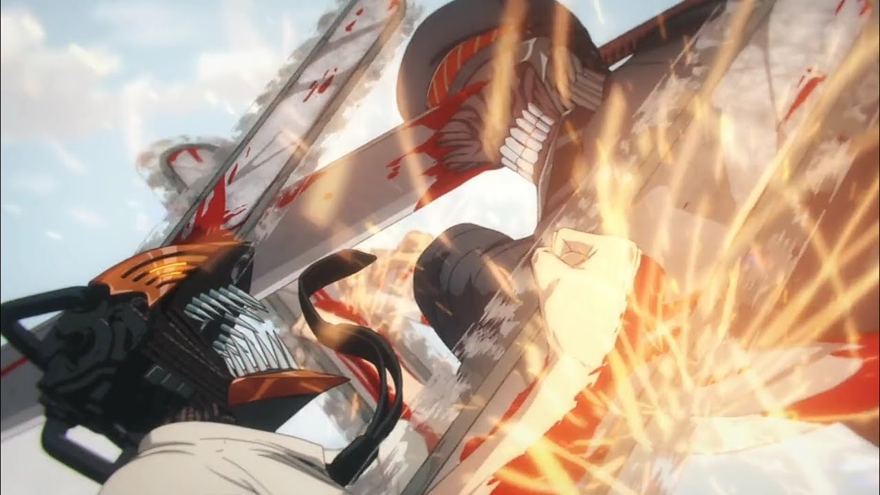 Chainsaw Man Vs. Katana Man | Fight Scene | Ep 12 (1080p 60fps) HD