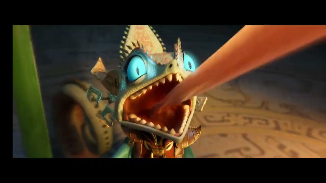 Chameleon stealing lord shen and general kai kung fu powers scene | Hd | Kung fu panda 4 ((2024))