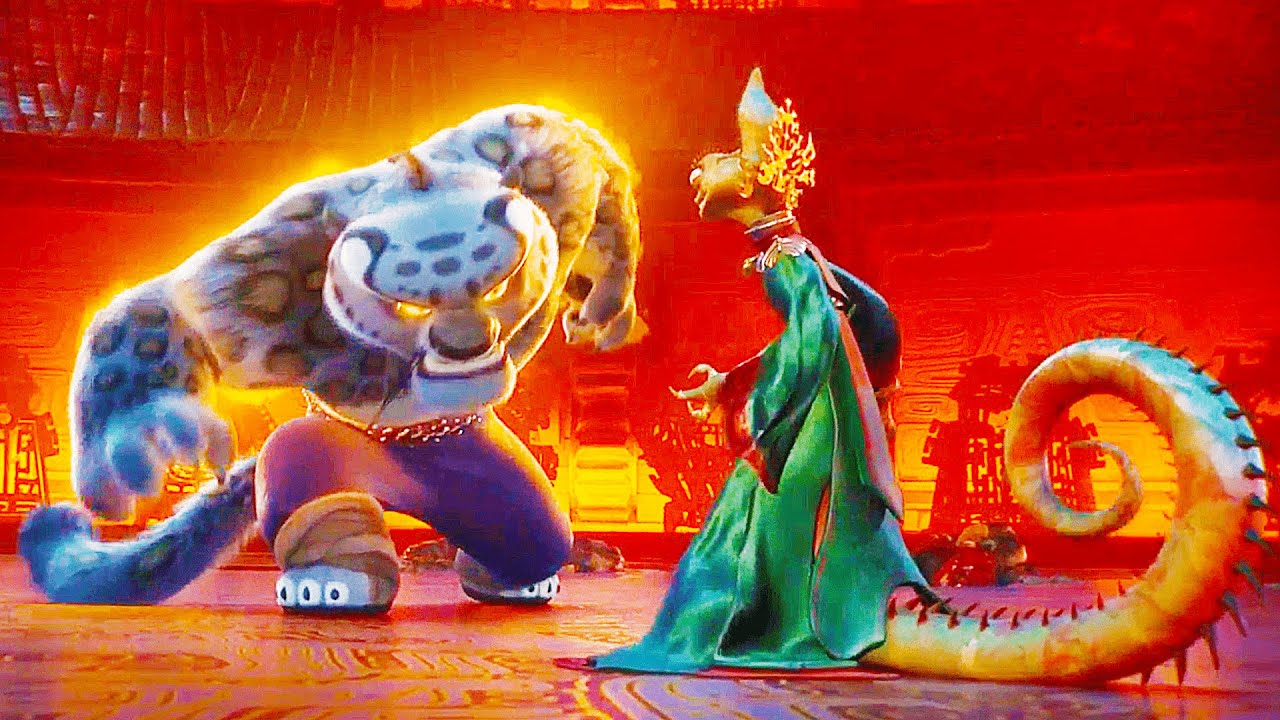 Chameleon Vs Tai Lung Fight Scene | KUNG FU PANDA 4 (2024) Movie CLIP HD