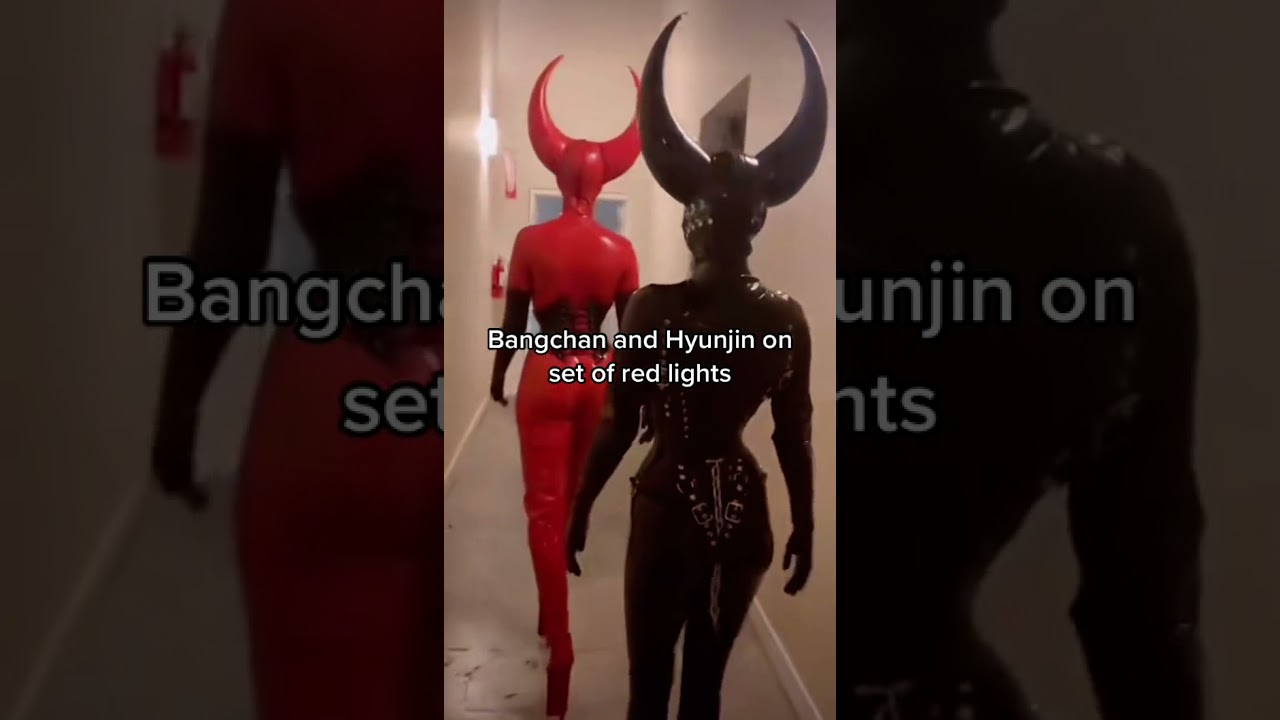 Chan and hyunjin backstage of red lights (Live footage)