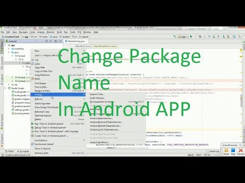 Change Android App Package Name in Android Studio 3. 0 .1