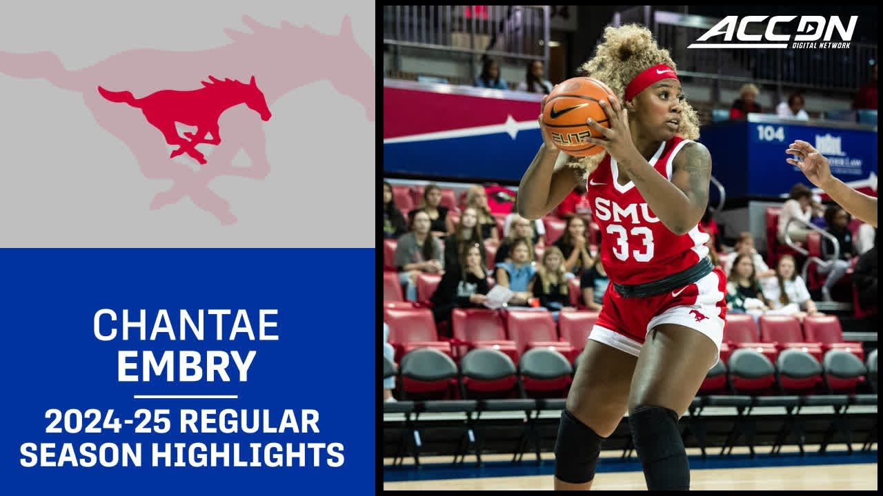 Chantae Embry 2024-25 Regular Season Highlights | SMU Forward