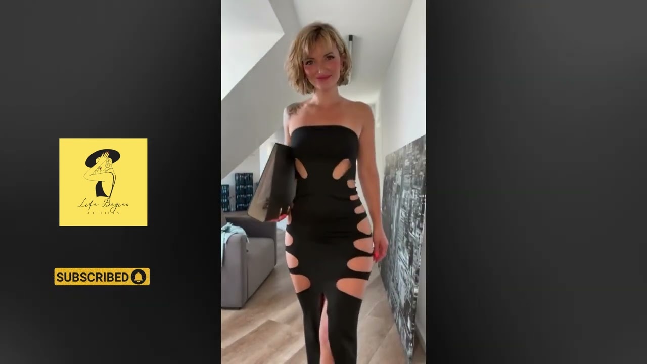 CHANTI SNOW  – Wow! Natural & Beautiful Older Women Over 50 Flaunting Stylish Stockings 💎