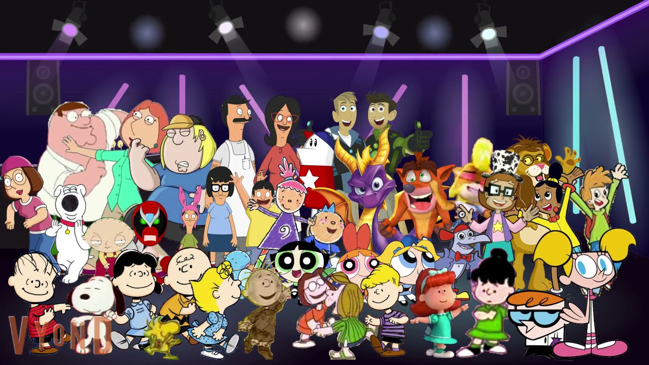 Characters Dance To Shake Your Groove Thing