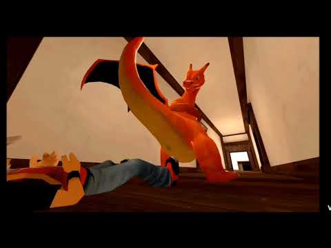 Charizard And Red Pokémon trainer weights