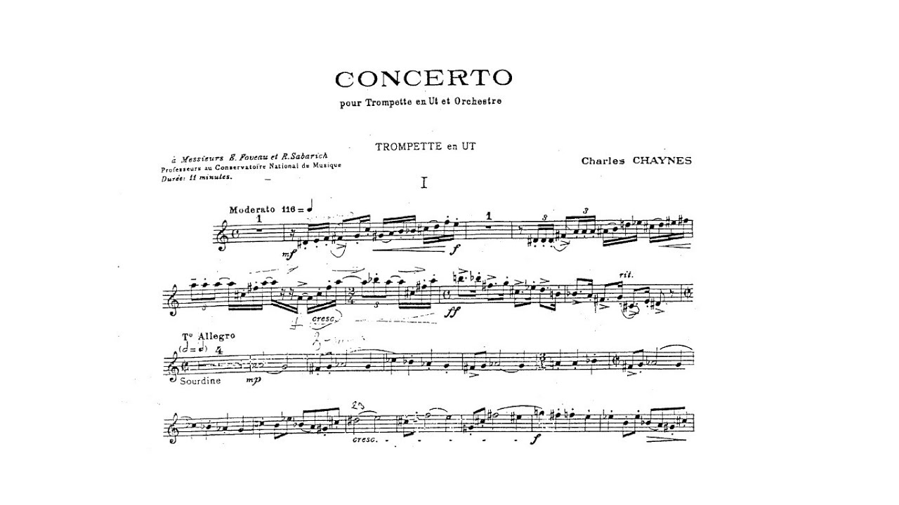 Charles Chaynes: Trumpet Concerto (Eric Aubier, trumpet) I